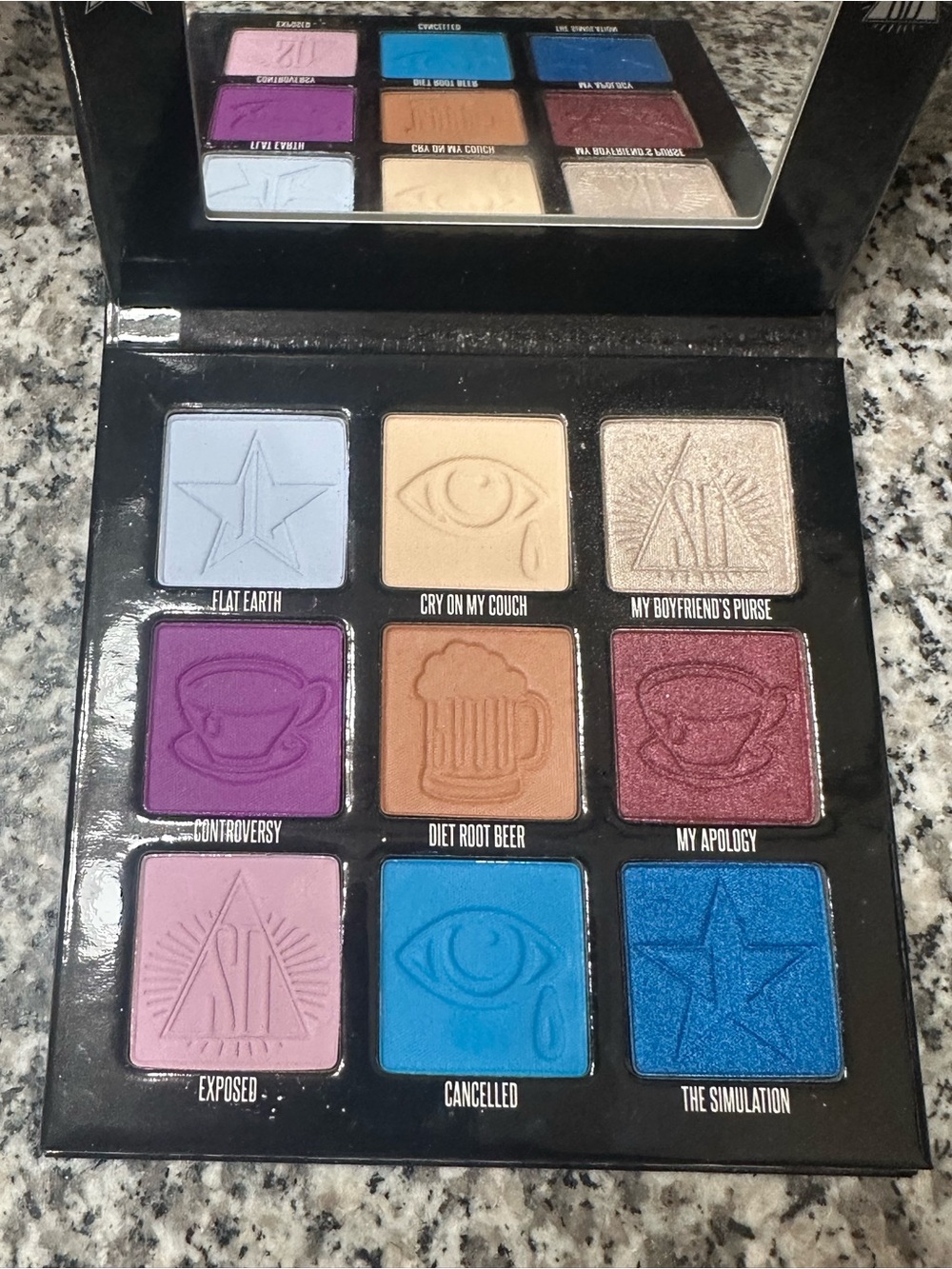Jeffree Star Mini Controversy Eyeshadow Palette — Opened, never used.